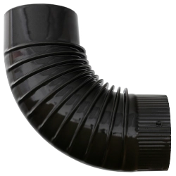 Koleno Smalt 090/120 mm, tenkostěnné, hnědé