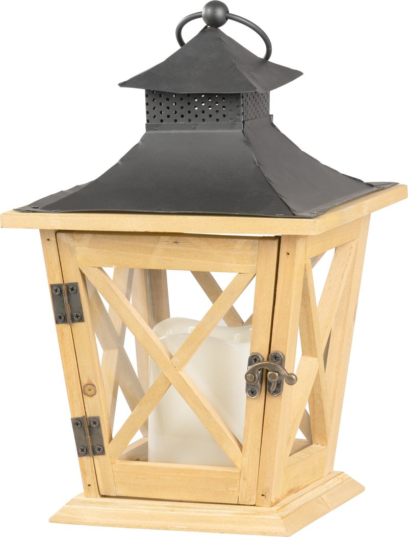 Lucerna MagicHome LW8680, LED, 3xAA, dřevo