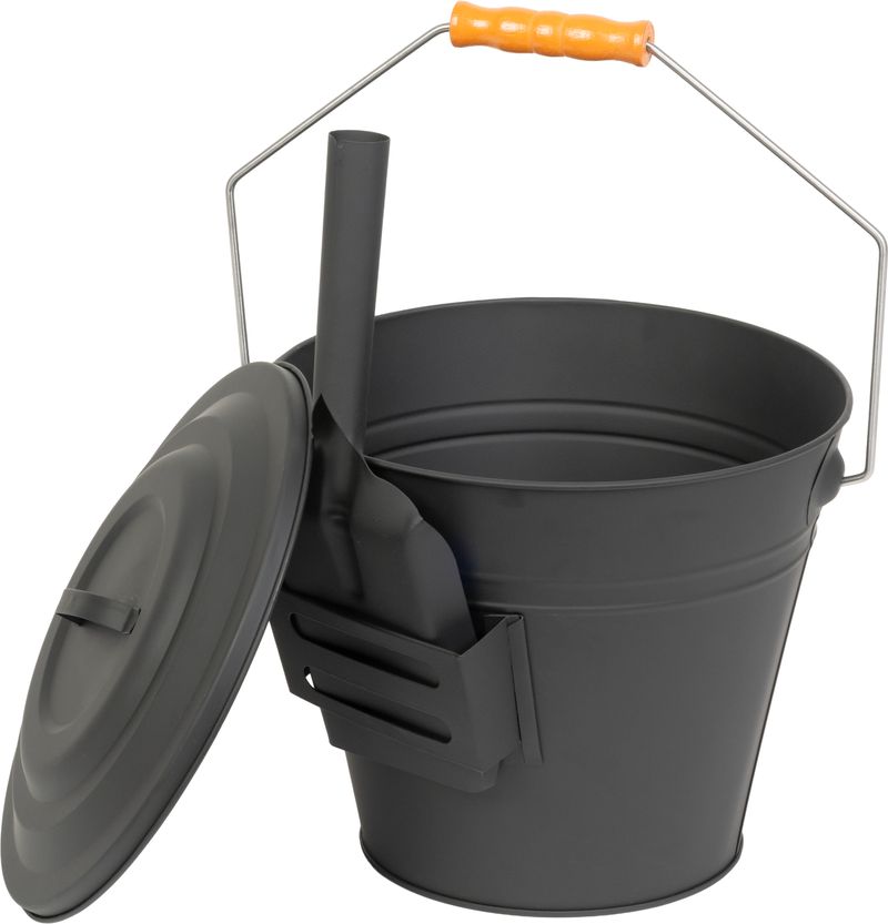 Vědro Strend Pro na popel, s lopatkou, 12 l
