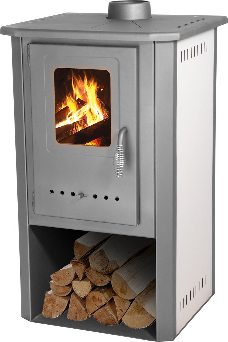 Krbová kamna Thalia Pella, 5,4 kW, 120 mm, béžová